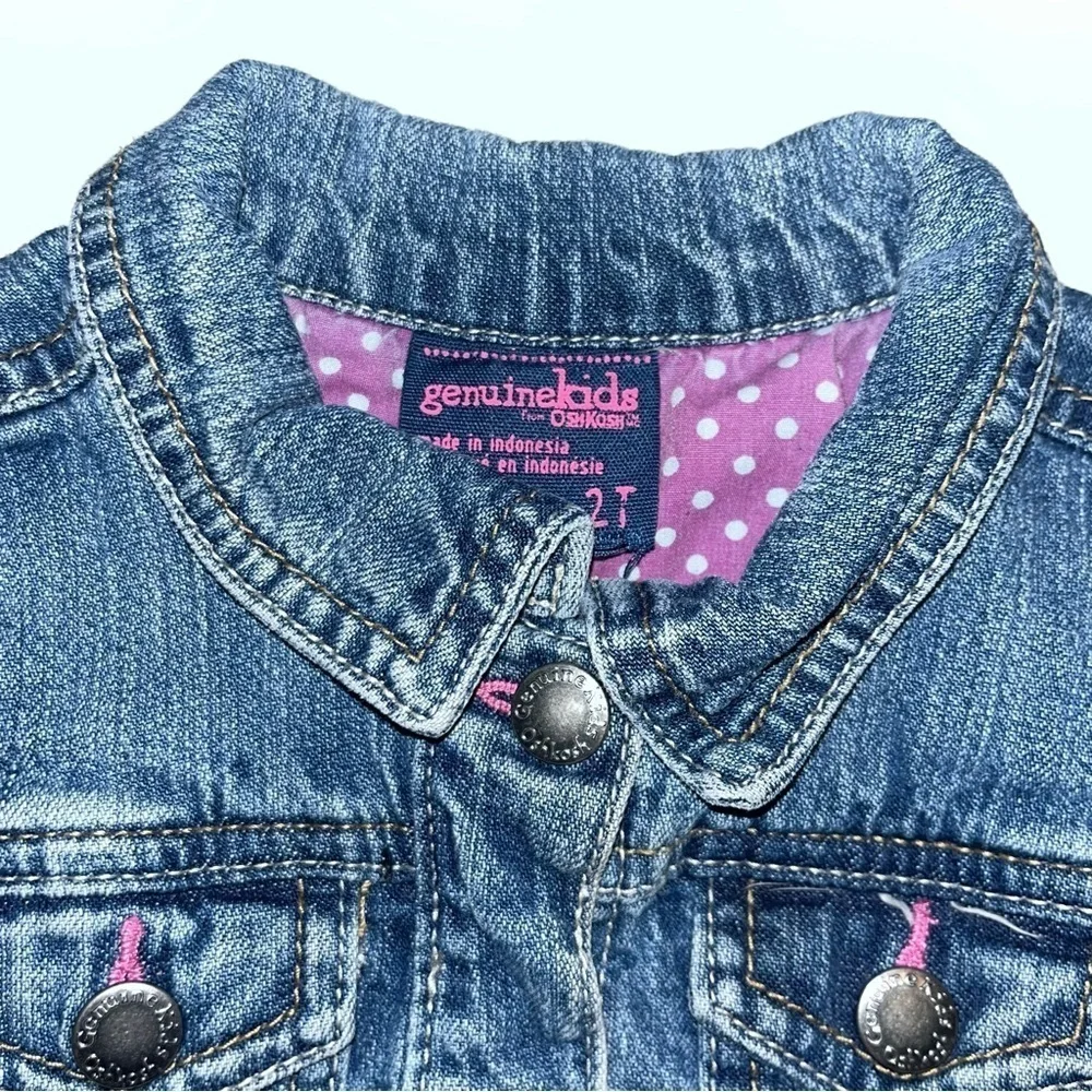 Genuine Kids blue denim Jean Jacket, size 2T